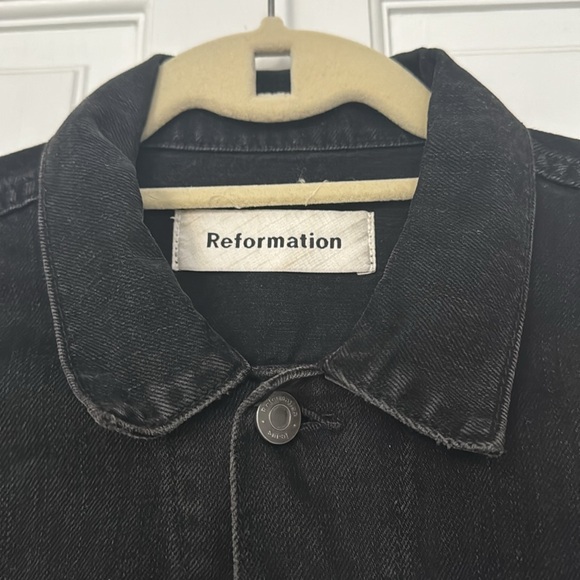 Reformation black Jean jacket - Picture 3 of 7